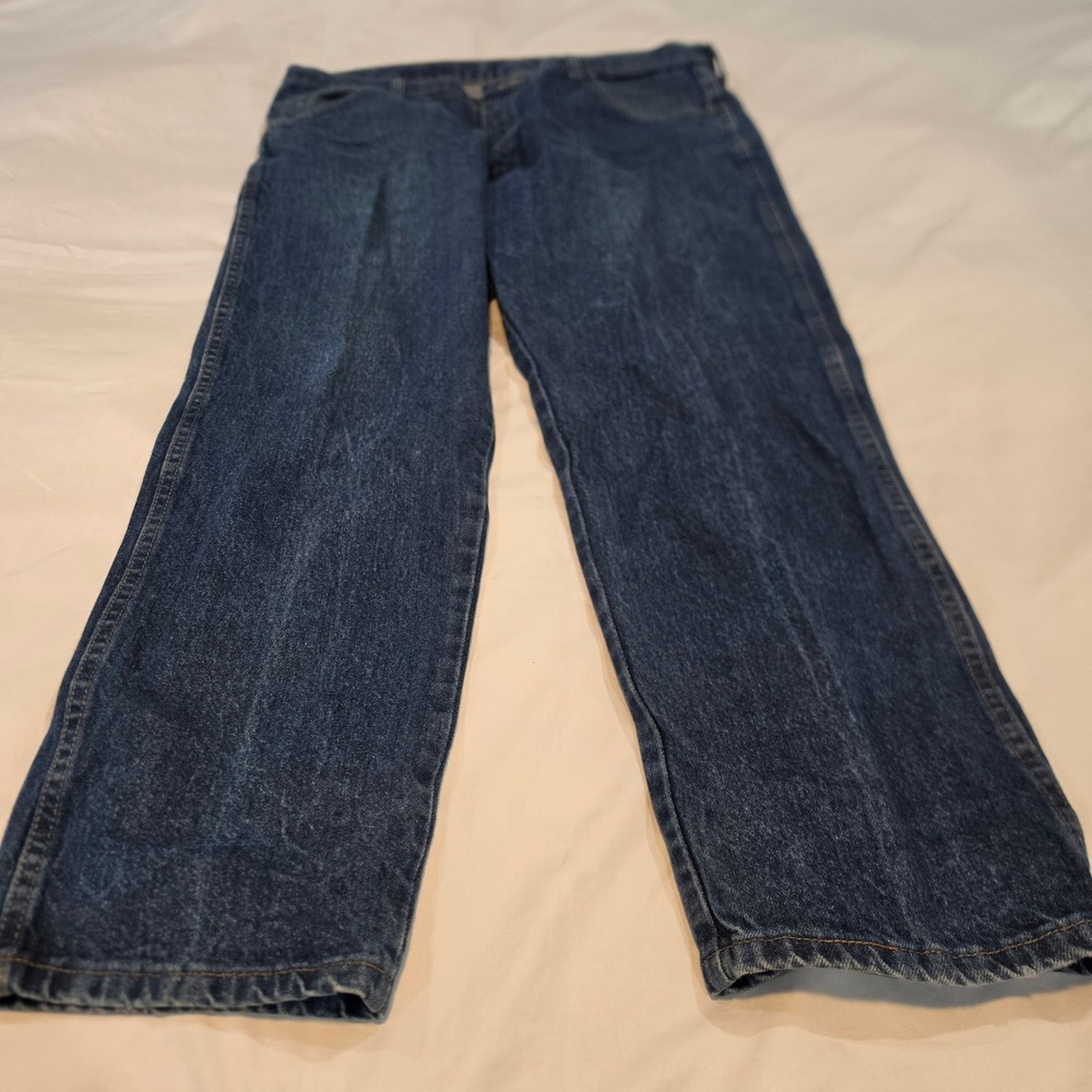 Wrangler Rustler Straight Leg Jeans Mens 40x30 Heavyweight 87619PW
